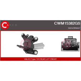 Moteur d'essuie-glace CASCO CWM15382GS