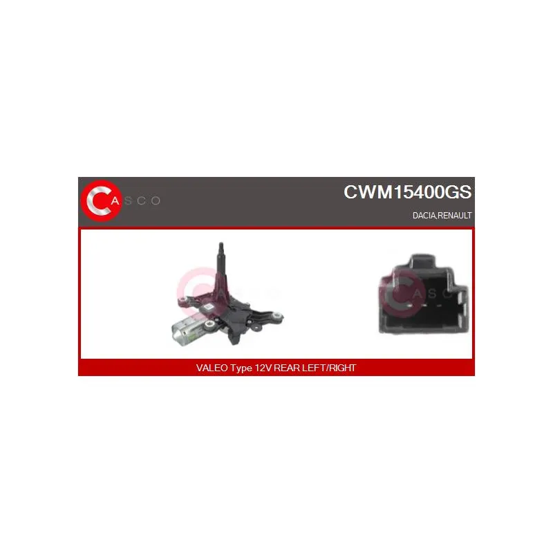 Moteur d'essuie-glace CASCO CWM15400GS