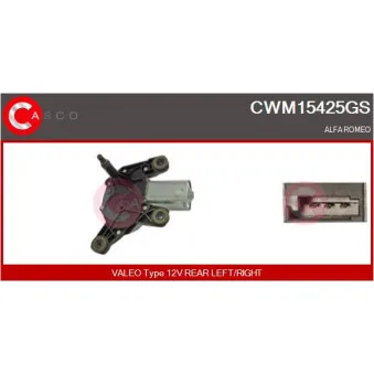 Moteur d'essuie-glace CASCO CWM15425GS