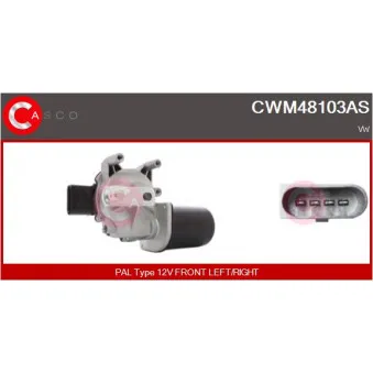 Moteur d'essuie-glace CASCO CWM48103AS