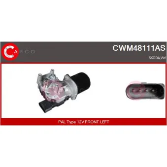 Moteur d'essuie-glace CASCO CWM48111AS