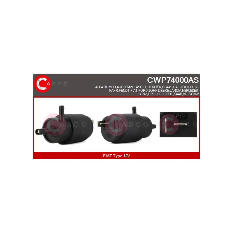Pompe d'eau de nettoyage, nettoyage des vitres CASCO CWP74000AS