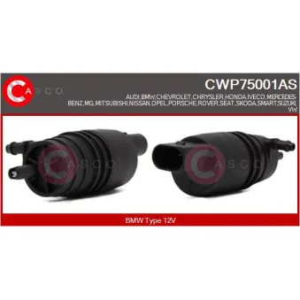 Pompe d'eau de nettoyage, nettoyage des vitres CASCO CWP75001AS