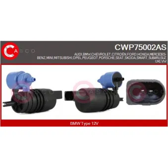 Pompe d'eau de nettoyage, nettoyage des vitres CASCO CWP75002AS
