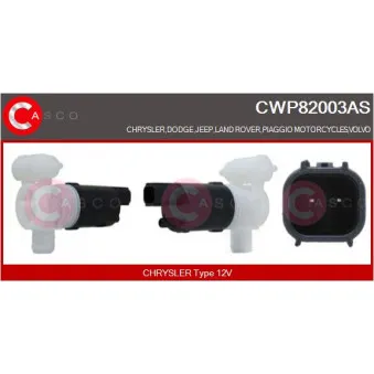 Pompe d'eau de nettoyage, nettoyage des vitres CASCO CWP82003AS