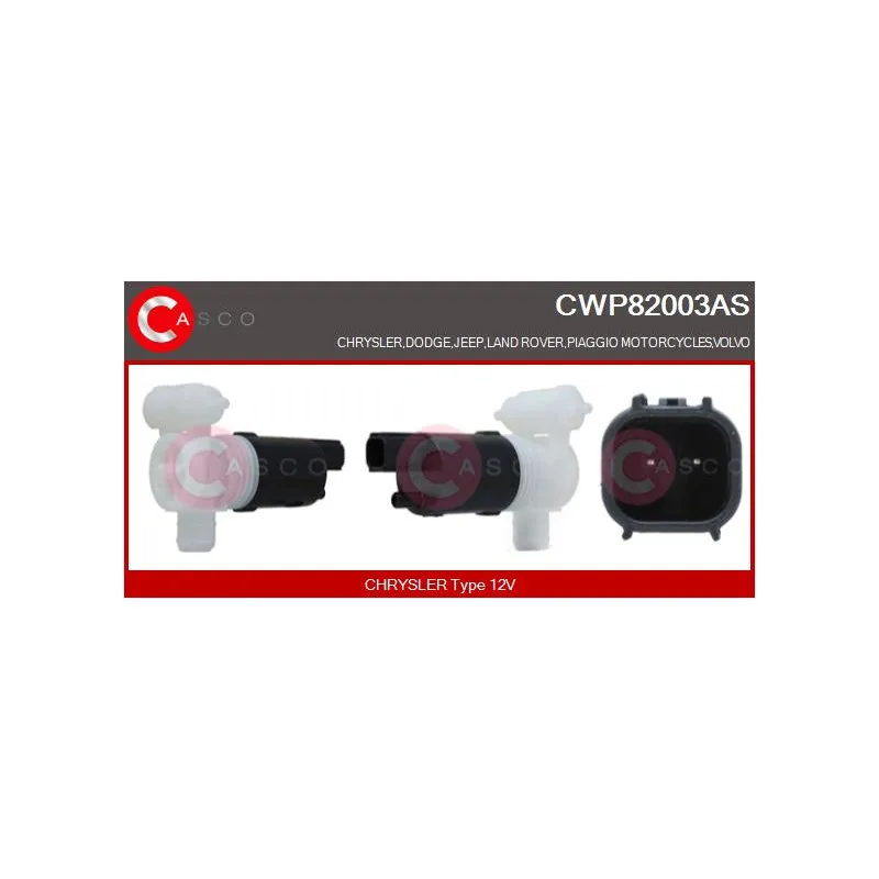Pompe d'eau de nettoyage, nettoyage des vitres CASCO CWP82003AS
