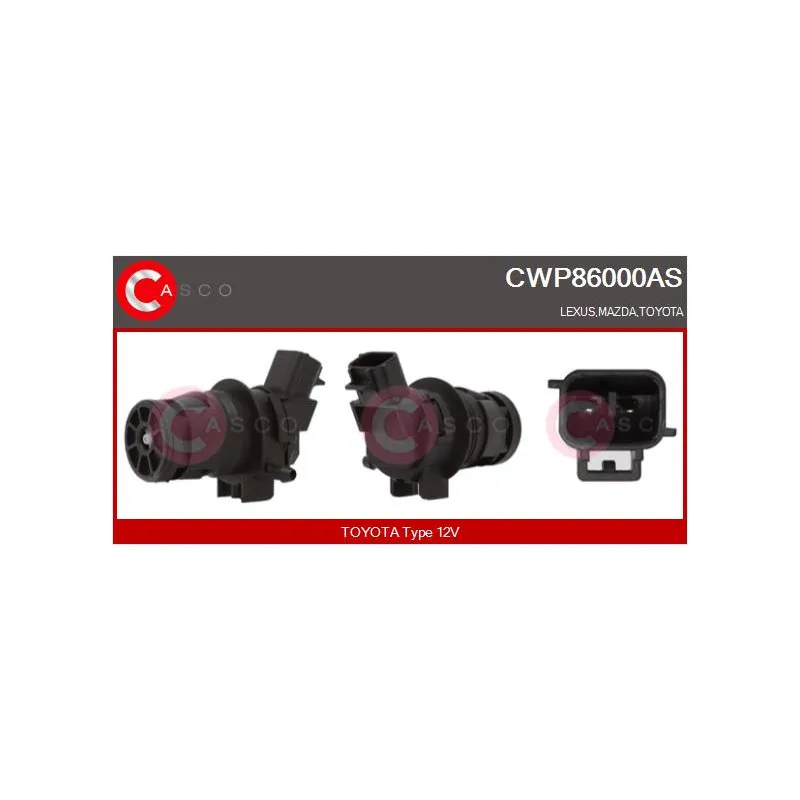 Pompe d'eau de nettoyage, nettoyage des vitres CASCO CWP86000AS