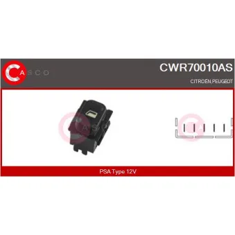 Interrupteur, lève-vitre CASCO CWR70010AS