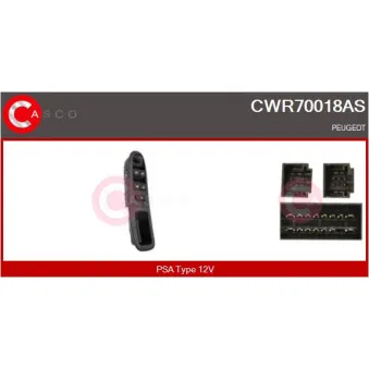 Interrupteur, lève-vitre CASCO CWR70018AS