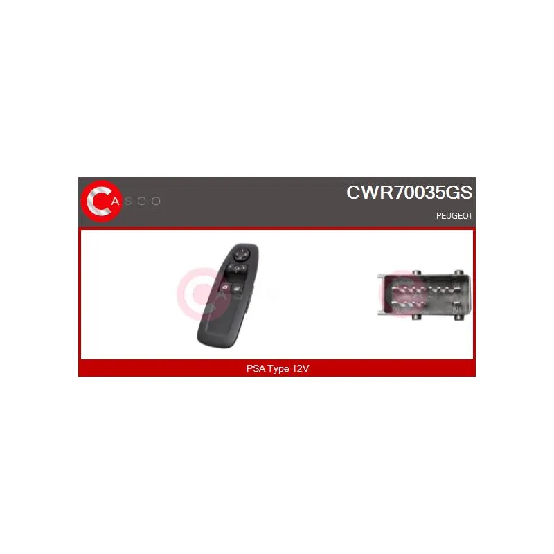 Interrupteur, lève-vitre CASCO CWR70035GS
