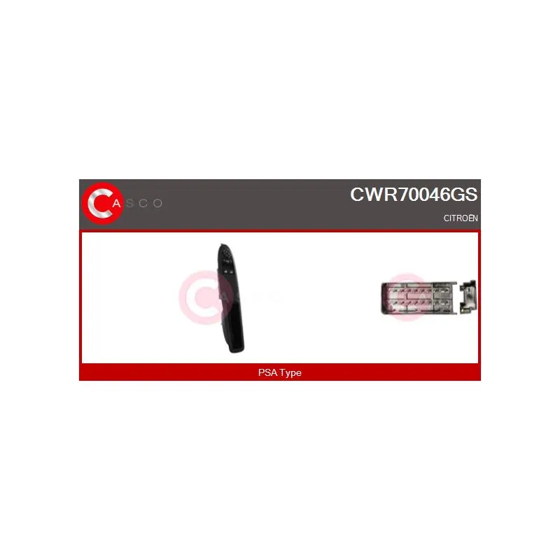 Interrupteur, lève-vitre avant gauche CASCO CWR70046GS