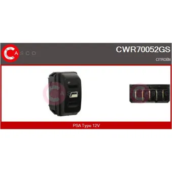 Interrupteur, lève-vitre CASCO CWR70052GS