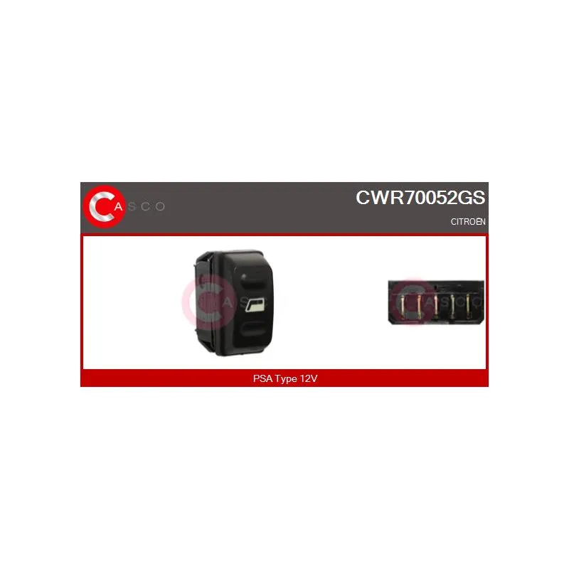 Interrupteur, lève-vitre CASCO CWR70052GS