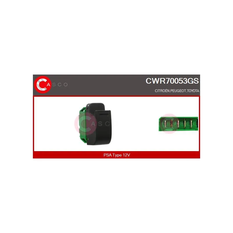 Interrupteur, lève-vitre CASCO CWR70053GS