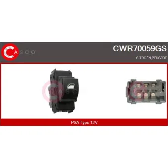 Interrupteur, lève-vitre CASCO CWR70059GS