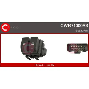 Interrupteur, lève-vitre CASCO CWR71000AS