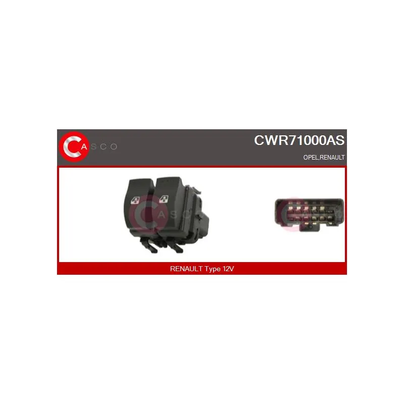 Interrupteur, lève-vitre CASCO CWR71000AS