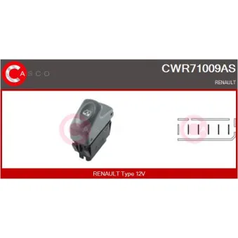 Interrupteur, lève-vitre CASCO CWR71009AS