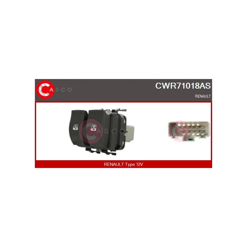 Interrupteur, lève-vitre CASCO CWR71018AS