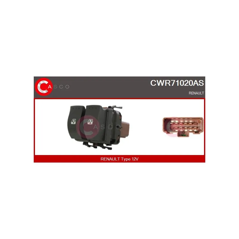 Interrupteur, lève-vitre CASCO CWR71020AS