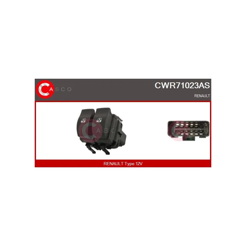 Interrupteur, lève-vitre CASCO CWR71023AS