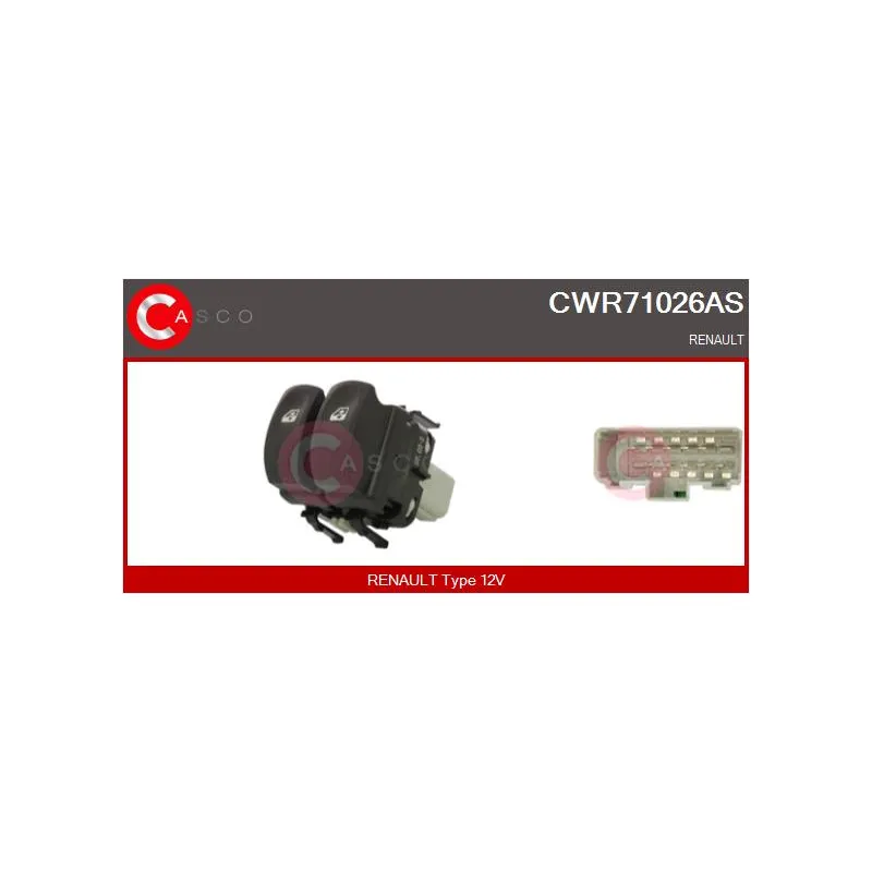 Interrupteur, lève-vitre CASCO CWR71026AS