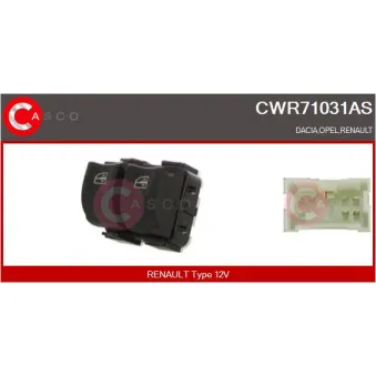 Interrupteur, lève-vitre CASCO CWR71031AS