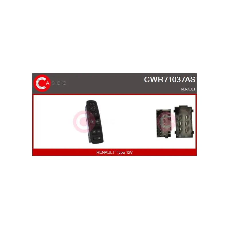 Interrupteur, lève-vitre CASCO CWR71037AS