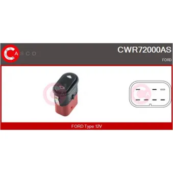 Interrupteur, lève-vitre CASCO CWR72000AS