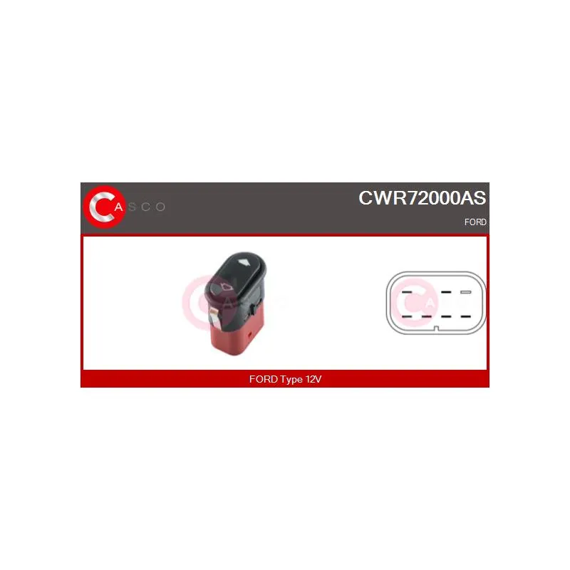 Interrupteur, lève-vitre CASCO CWR72000AS