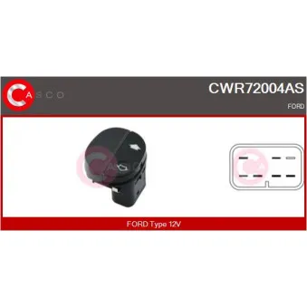 Interrupteur, lève-vitre CASCO CWR72004AS