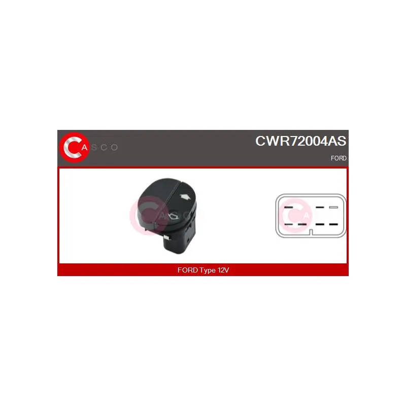Interrupteur, lève-vitre CASCO CWR72004AS