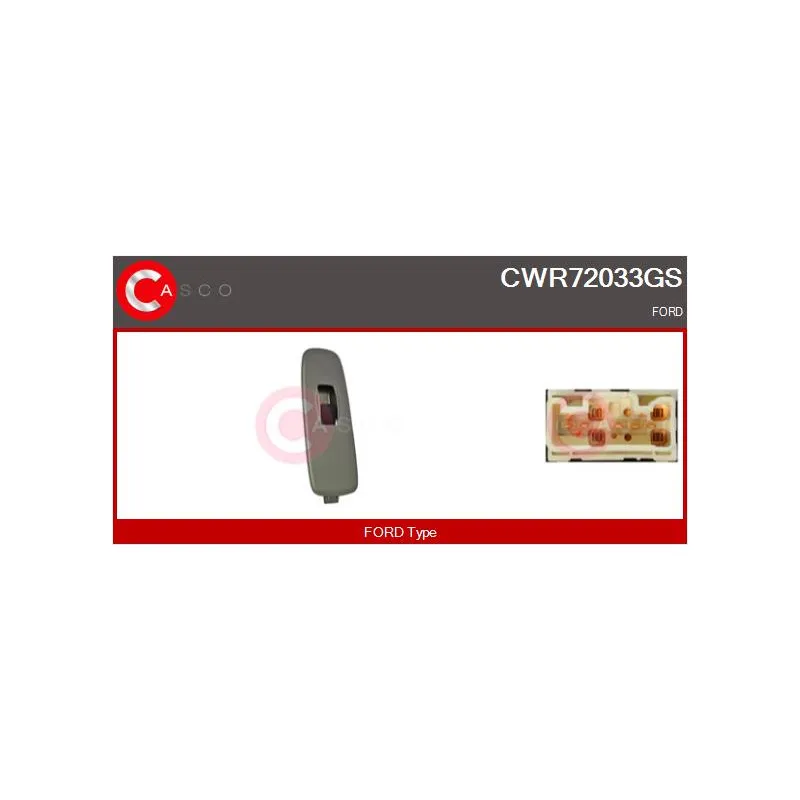 Interrupteur, lève-vitre avant droit CASCO CWR72033GS