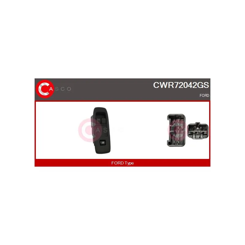 Interrupteur, lève-vitre CASCO CWR72042GS