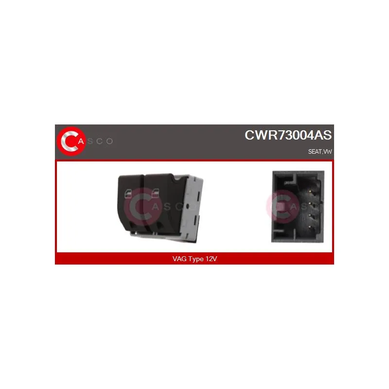 Interrupteur, lève-vitre CASCO CWR73004AS