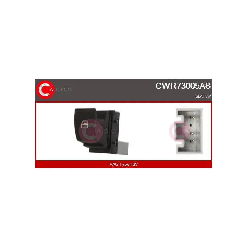 Interrupteur, lève-vitre CASCO CWR73005AS