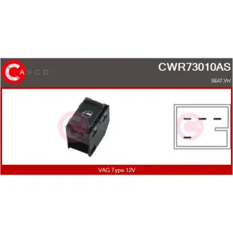 Interrupteur, lève-vitre CASCO CWR73010AS