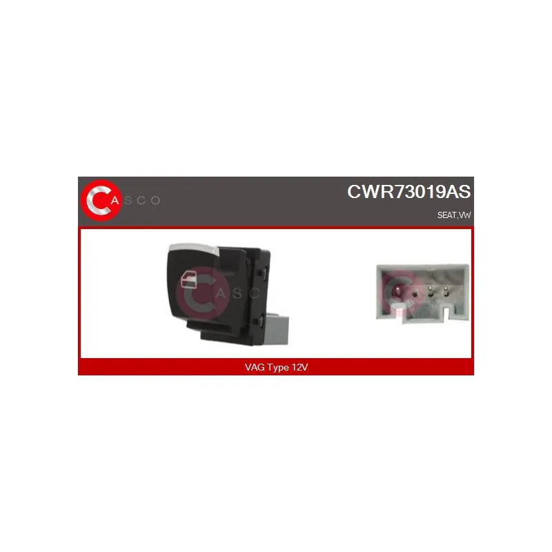 Interrupteur, lève-vitre CASCO CWR73019AS