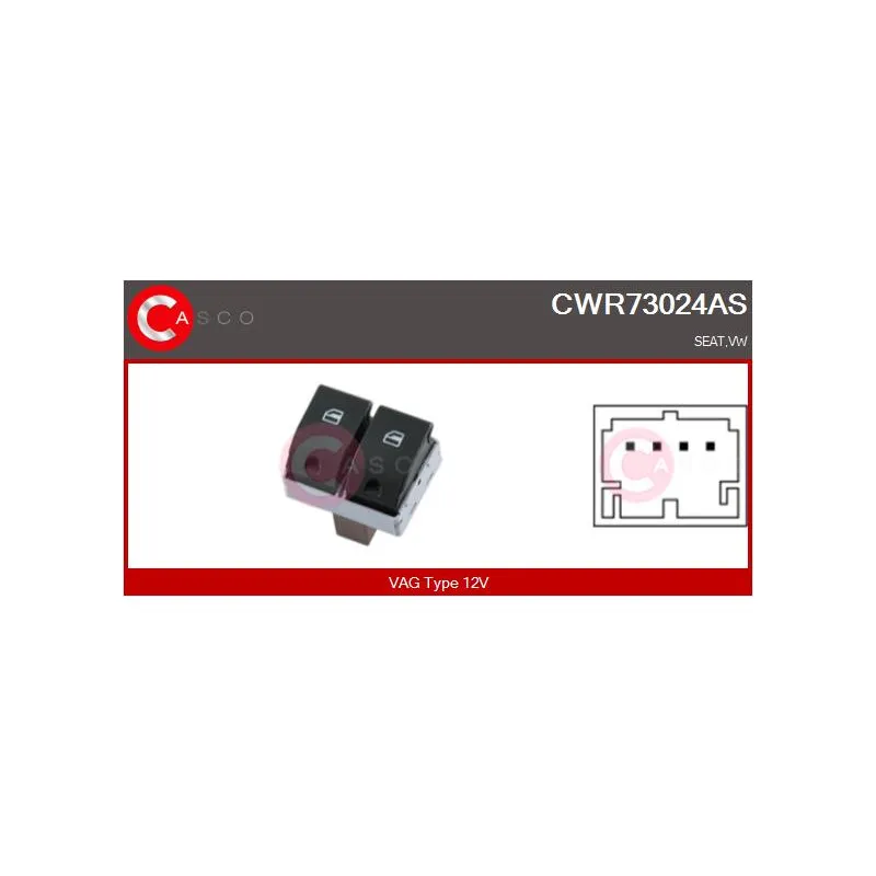 Interrupteur, lève-vitre CASCO CWR73024AS