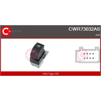 Interrupteur, lève-vitre CASCO CWR73032AS