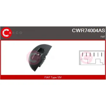 Interrupteur, lève-vitre CASCO CWR74004AS