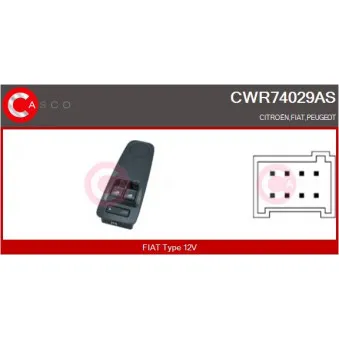 Interrupteur, lève-vitre CASCO CWR74029AS