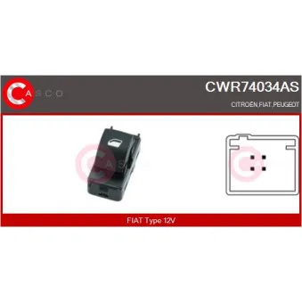 Interrupteur, lève-vitre CASCO CWR74034AS