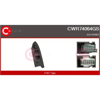 Interrupteur, lève-vitre avant gauche CASCO CWR74064GS