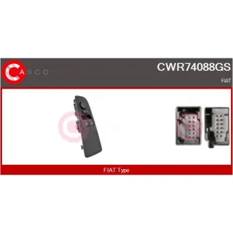 Interrupteur, lève-vitre avant gauche CASCO CWR74088GS