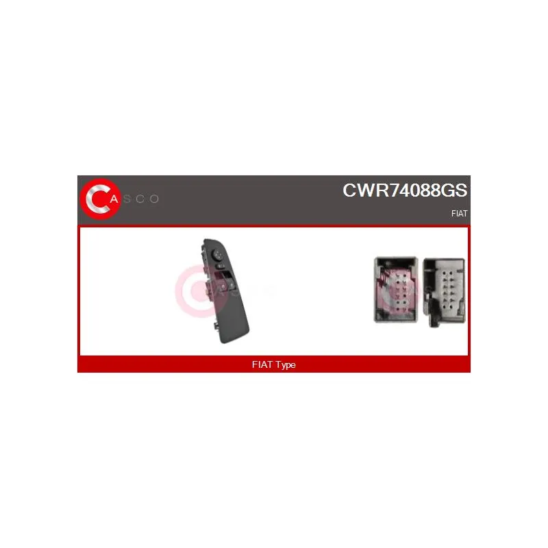 Interrupteur, lève-vitre avant gauche CASCO CWR74088GS
