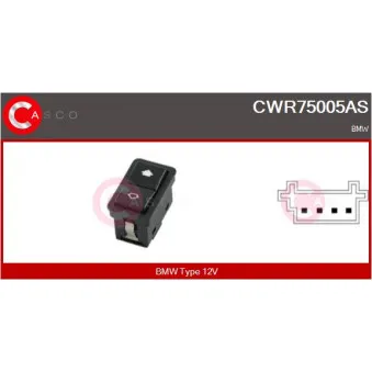 Interrupteur, lève-vitre CASCO CWR75005AS