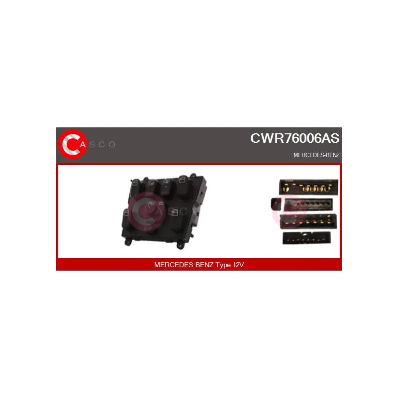 Interrupteur, lève-vitre CASCO CWR76006AS