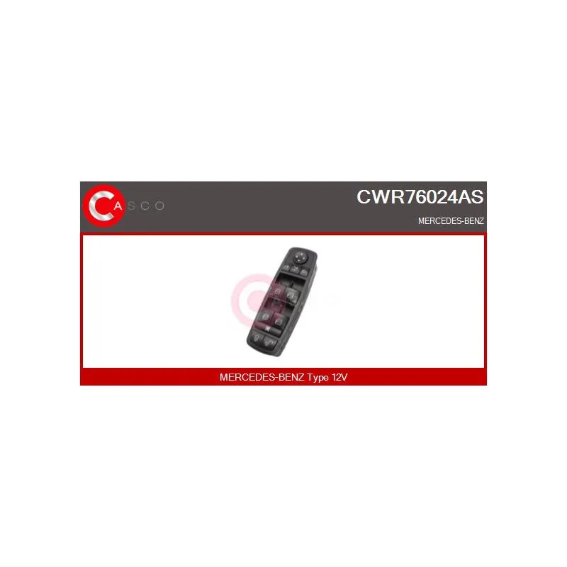 Interrupteur, lève-vitre CASCO CWR76024AS