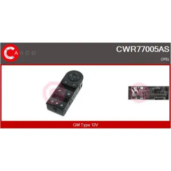 Interrupteur, lève-vitre CASCO CWR77005AS